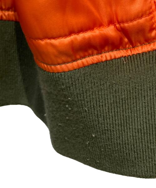 HOUSTON（ヒューストン）HOUSTON (ヒューストン) MA-1 FLIGHT JACKET オリーブ サイズ: Lの古着・服飾アイテム