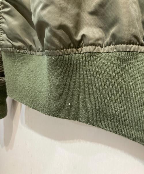 HOUSTON（ヒューストン）HOUSTON (ヒューストン) MA-1 FLIGHT JACKET オリーブ サイズ: Lの古着・服飾アイテム