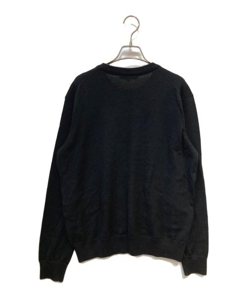maison kitsune（メゾンキツネ）MAISON KITSUNE (メゾンキツネ) BOLD FOX HEAD PATCH REGULAR JUMPER ブラック サイズ: Lの古着・服飾アイテム