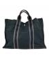 HERMES（エルメス）の古着「フルートゥGM キャンバストートバッグ」｜ブラック