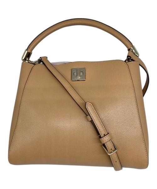 Kate Spade（ケイトスペード）Kate Spade (ケイトスペード) PHOEBE フィービー ラージサッチェル ショルダーバッグ ブラウンの古着・服飾アイテム