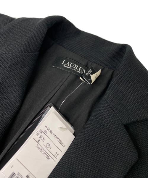 LAUREN RALPH LAUREN（ローレン ラルフ ローレン）LAUREN RALPH LAUREN (ローレン ラルフ ローレン) ワッペン テーラードジャケット ブラック サイズ:M 未使用品の古着・服飾アイテム