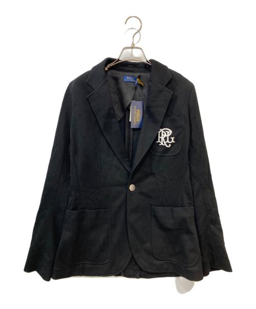 POLO RALPH LAUREN（ポロ・ラルフローレン）POLO RALPH LAUREN (ポロ・ラルフローレン) ワッペン テーラードジャケット ブラック サイズ:8 未使用品の古着・服飾アイテム