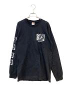 SUPREMEシュプリーム）の古着「17SS M.C. Escher Eye L/S Tee」｜ブラック