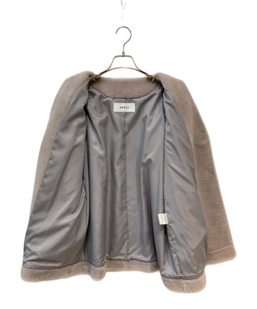 SOEJU（ソージュ）SOEJU (ソージュ) ウールショートボアコート ピンク サイズ: Free 未使用品の古着・服飾アイテム