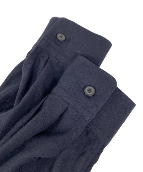 ISSEY MIYAKE（イッセイミヤケ）ISSEY MIYAKE (イッセイミヤケ) シルクシャツ ネイビー サイズ: Mの古着・服飾アイテム