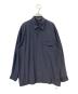 ISSEY MIYAKE（イッセイミヤケ）の古着「シルクシャツ」｜ネイビー