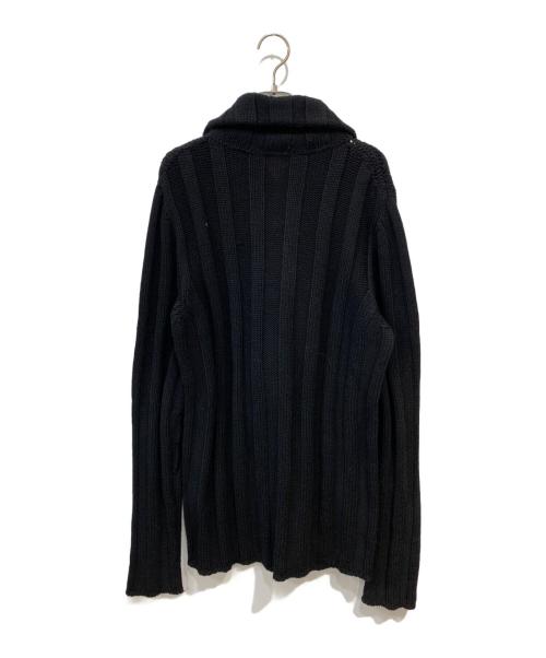 DOLCE & GABBANA（ドルチェ＆ガッバーナ）DOLCE & GABBANA (ドルチェ＆ガッバーナ) ショールカラーニット ブラック サイズ:52の古着・服飾アイテム