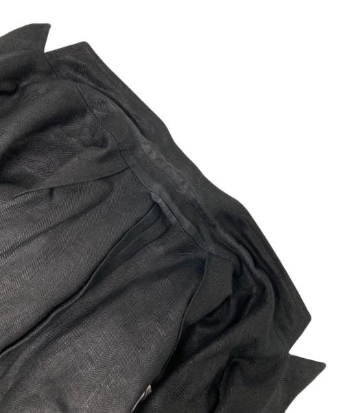 UNITED ARROWS（ユナイテッドアローズ）UNITED ARROWS (ユナイテッドアローズ) リネンダブルジャケット ブラック サイズ:Lの古着・服飾アイテム