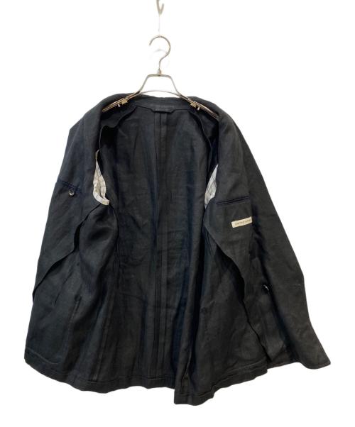 UNITED ARROWS（ユナイテッドアローズ）UNITED ARROWS (ユナイテッドアローズ) リネンダブルジャケット ブラック サイズ:Lの古着・服飾アイテム