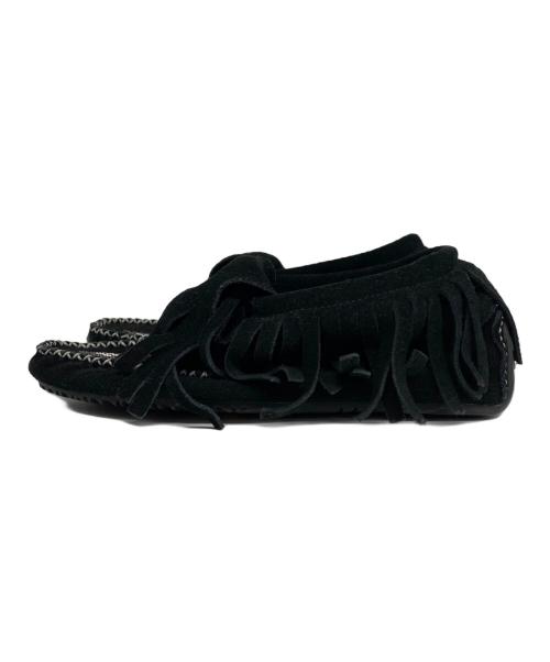Manitobah Mukluks（マニトバ ムクルックス）Manitobah Mukluks (マニトバ ムクルックス) スエードモカシンブーツ ブラック サイズ:7の古着・服飾アイテム