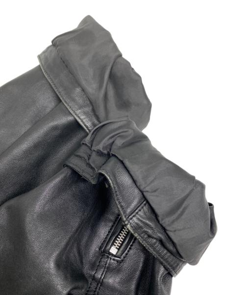 MAISON SPECIAL（メゾンスペシャル）MAISON SPECIAL (メゾンスペシャル) Sheep Leather Prime-Over Single Rider Collared Jacket ブラック サイズ:1の古着・服飾アイテム