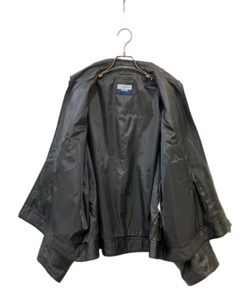 MAISON SPECIAL（メゾンスペシャル）MAISON SPECIAL (メゾンスペシャル) Sheep Leather Prime-Over Single Rider Collared Jacket ブラック サイズ:1の古着・服飾アイテム