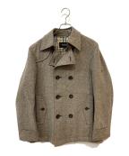 BURBERRY BLACK LABELバーバリーブラックレーベル）の古着「Pコート」｜ブラウン