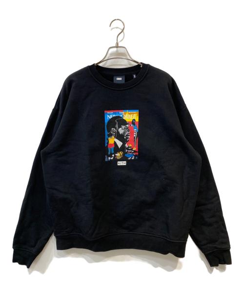 KITH（キス）KITH (キス) NEW YORKER CREWNECK スウェット ブラック サイズ:Lの古着・服飾アイテム