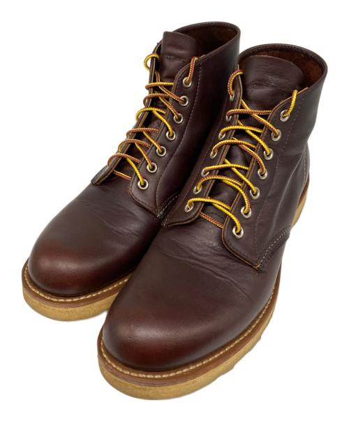 RED WING（レッドウィング）RED WING (レッドウィング) ROUND TOE BOOT ブラウン サイズ:9 1/2D (27.5cm)の古着・服飾アイテム