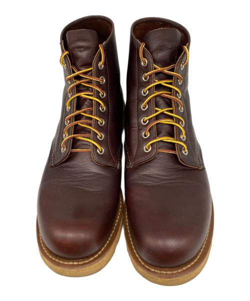 RED WING（レッドウィング）RED WING (レッドウィング) ROUND TOE BOOT ブラウン サイズ:9 1/2D (27.5cm)の古着・服飾アイテム