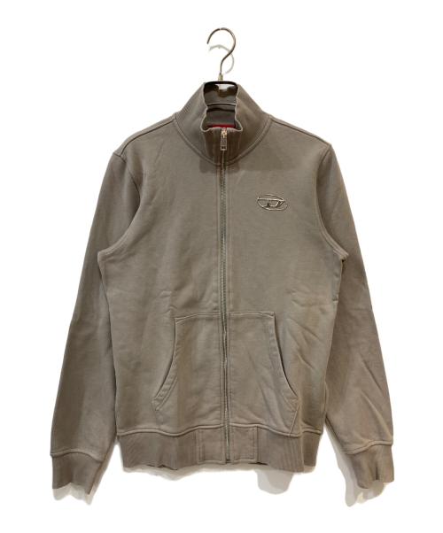 DIESEL（ディーゼル）DIESEL (ディーゼル) S-GINNI-ZIP-OD ジップアップスウェット グレー サイズ: XSの古着・服飾アイテム