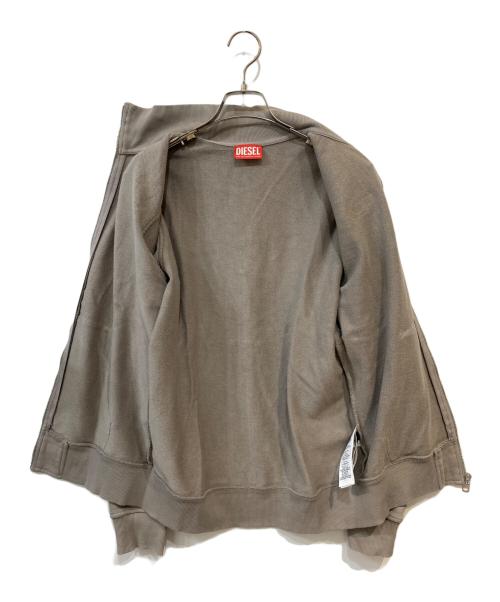 DIESEL（ディーゼル）DIESEL (ディーゼル) S-GINNI-ZIP-OD ジップアップスウェット グレー サイズ: XSの古着・服飾アイテム