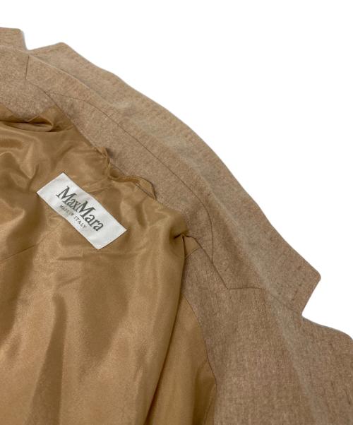 MaxMara（マックスマーラ）MaxMara (マックスマーラ) カシミヤ混 テーラードジャケット ブラウン サイズ: 34の古着・服飾アイテム