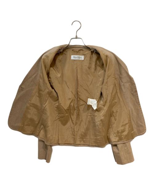 MaxMara（マックスマーラ）MaxMara (マックスマーラ) カシミヤ混 テーラードジャケット ブラウン サイズ: 34の古着・服飾アイテム