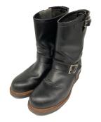 RED WINGレッドウィング）の古着「ENGINEER BOOTS」｜ブラック