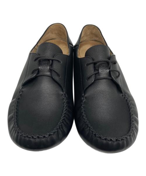 LOEWE（ロエベ）LOEWE (ロエベ) RAMBLA BOAT SHOE ブラック サイズ:40の古着・服飾アイテム
