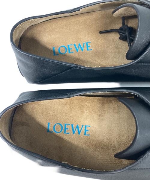 LOEWE（ロエベ）LOEWE (ロエベ) RAMBLA BOAT SHOE ブラック サイズ:40の古着・服飾アイテム
