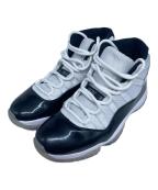 NIKEナイキ）の古着「Air Jordan 11 Retro "Concord" (2018) ハイカットスニーカー」｜ホワイト×ブラック
