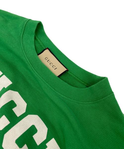GUCCI（グッチ）GUCCI (グッチ) To Hug A Snake Cotton Sweatshirt グリーン サイズ: Mの古着・服飾アイテム