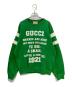 GUCCI（グッチ）の古着「To Hug A Snake Cotton Sweatshirt」｜グリーン