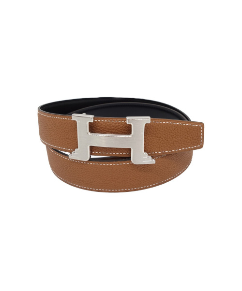 HERMES（エルメス）HERMES (エルメス) Hベルト ベージュの古着・服飾アイテム