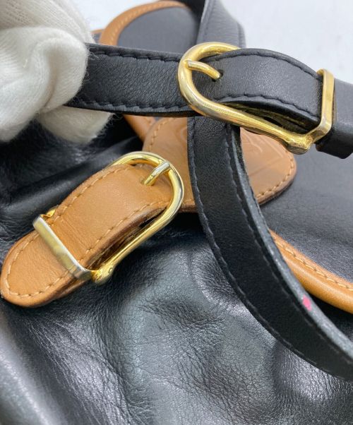 CELINE（セリーヌ）CELINE (セリーヌ) 【OLD】トリオンフショルダーバッグ ブラックの古着・服飾アイテム