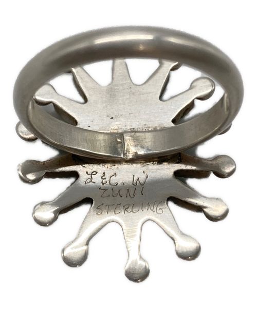 インディアンジュエリー（インディアンジュエリー）インディアンジュエリー (インディアンジュエリー) ニードルポイントリング ブルー サイズ:-の古着・服飾アイテム