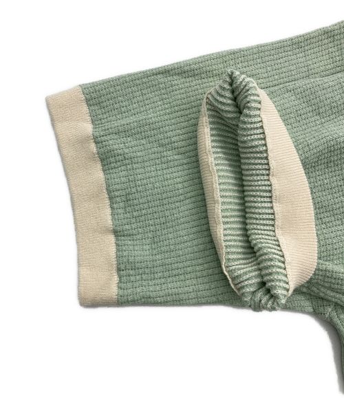 CAMPHOR WOOD（カンファーウッド）CAMPHOR WOOD (カンファーウッド) ニットポロシャツ グリーン サイズ:Mの古着・服飾アイテム