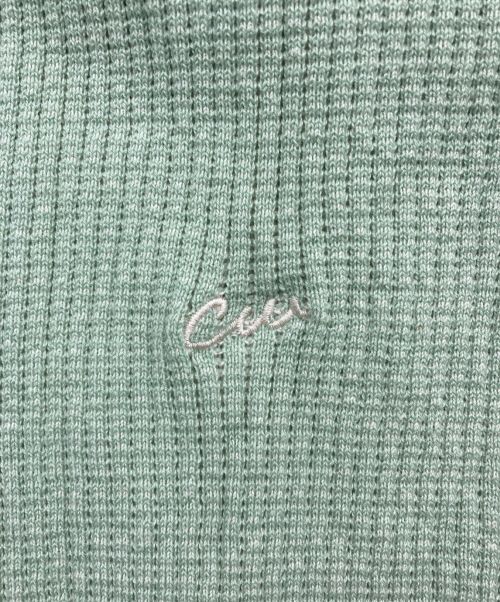 CAMPHOR WOOD（カンファーウッド）CAMPHOR WOOD (カンファーウッド) ニットポロシャツ グリーン サイズ:Mの古着・服飾アイテム