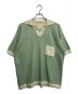 CAMPHOR WOOD（カンファーウッド）の古着「ニットポロシャツ」｜グリーン