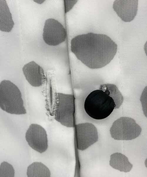 BORDERS at BALCONY（ボーダーズアットバルコニー）BORDERS at BALCONY (ボーダーズアットバルコニー) ORGANDY PRINTED BOUSE ホワイト サイズ:36の古着・服飾アイテム