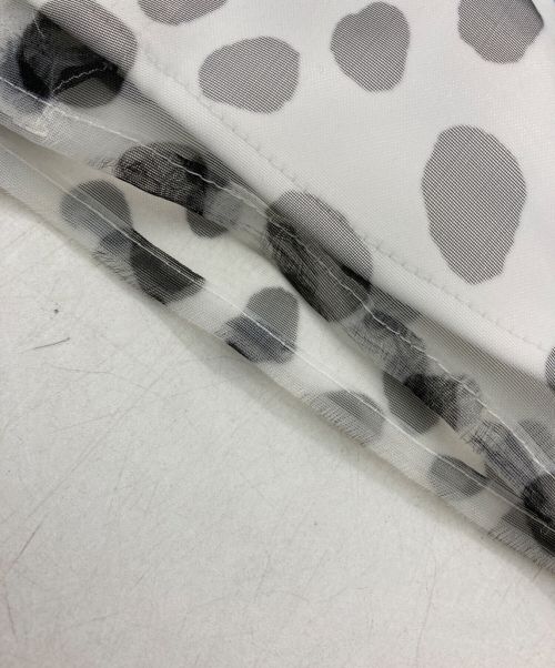 BORDERS at BALCONY（ボーダーズアットバルコニー）BORDERS at BALCONY (ボーダーズアットバルコニー) ORGANDY PRINTED BOUSE ホワイト サイズ:36の古着・服飾アイテム