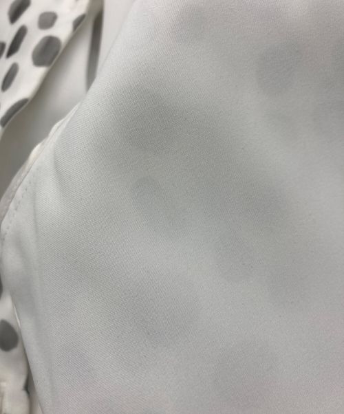 BORDERS at BALCONY（ボーダーズアットバルコニー）BORDERS at BALCONY (ボーダーズアットバルコニー) ORGANDY PRINTED BOUSE ホワイト サイズ:36の古着・服飾アイテム