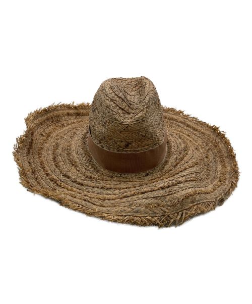 filu hats（フィル ハット）filu hats (フィル ハット) ストローハット ベージュ サイズ:Mの古着・服飾アイテム