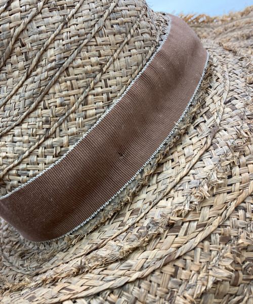 filu hats（フィル ハット）filu hats (フィル ハット) ストローハット ベージュ サイズ:Mの古着・服飾アイテム
