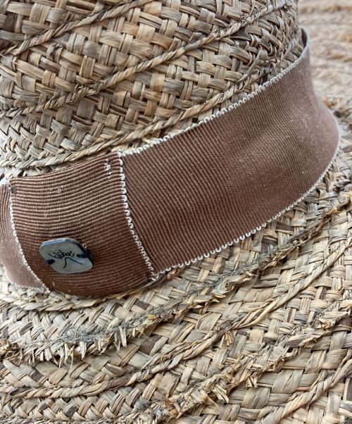 filu hats（フィル ハット）filu hats (フィル ハット) ストローハット ベージュ サイズ:Mの古着・服飾アイテム