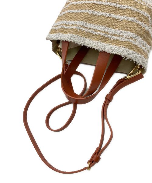 MARNI（マルニ）MARNI (マルニ) 2WAY MUSEO MINI ショルダーバッグ ブラウン×ホワイトの古着・服飾アイテム