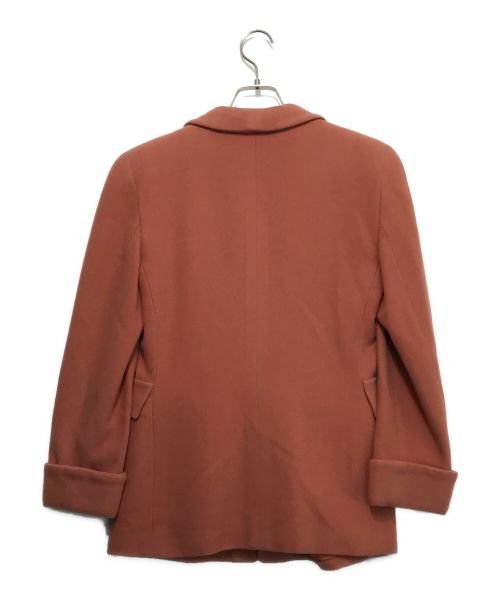 GIORGIO ARMANI（ジョルジオアルマーニ）GIORGIO ARMANI (ジョルジョアルマーニ) ウールカシミヤジャケット ピンク サイズ:40の古着・服飾アイテム