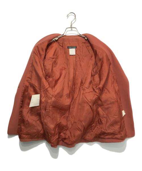 GIORGIO ARMANI（ジョルジオアルマーニ）GIORGIO ARMANI (ジョルジョアルマーニ) ウールカシミヤジャケット ピンク サイズ:40の古着・服飾アイテム