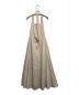 CLANE (クラネ) HALTER NECK LONG ONE PIECE ベージュ：4000円