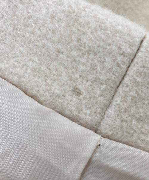 SHIPS any（シップスエニィ）SHIPS any (シップスエニィ) ウールブレンドノーカラーフックコート ベージュ サイズ:38の古着・服飾アイテム