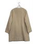 SHIPS any (シップスエニィ) ウールブレンドノーカラーフックコート ベージュ サイズ:38：2000円