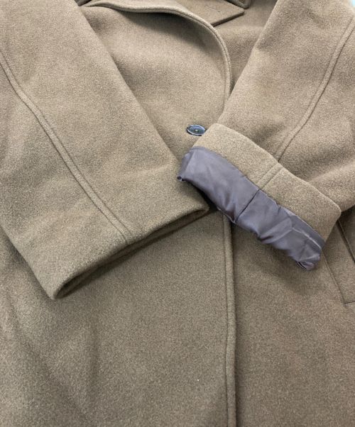 JOURNAL STANDARD（ジャーナルスタンダード）JOURNAL STANDARD (ジャーナル スタンダード) SUPER 140 ウールモッサ ビッグオーバーコート カーキ サイズ:Lの古着・服飾アイテム